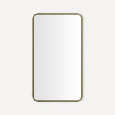 Round Corner Metal Mirror 20" x 34" x 1-3/4"