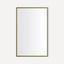 Thin Framed Metal Mirror 20" x 30" x 1-3/4"