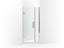 Components™ Frameless Pivot Shower Door, 71-9/16" H X 33-5/8 - 34-3/8" W, With 3/8" Thick Crystal Clear Glass