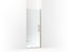 Components™ Frameless Pivot Shower Door, 71-5/8" H X 29-5/8 - 30-3/8" W, With 3/8" Thick Crystal Clear Glass