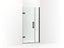 Components™ Frameless Pivot Shower Door, 71-9/16" H X 33-5/8 - 34-3/8" W, With 3/8" Thick Crystal Clear Glass
