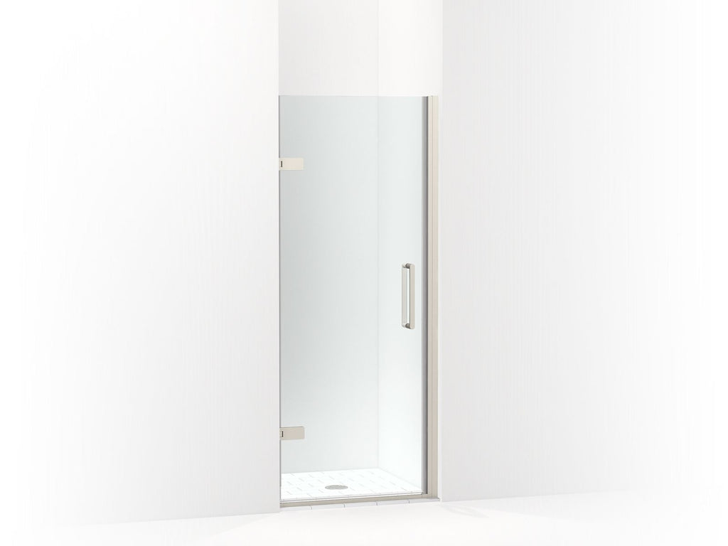 Composed™ Frameless Pivot Shower Door, 71-5/8" H X 29-5/8 - 30-3/8" W, With 3/8" Thick Crystal Clear Glass