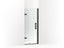 Components™ Frameless Pivot Shower Door, 71-5/8" H X 27-5/8 - 28-3/8" W, With 3/8" Thick Crystal Clear Glass