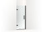 Composed™ Frameless Pivot Shower Door, 71-5/8" H X 29-5/8 - 30-3/8" W, With 3/8" Thick Crystal Clear Glass