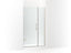 Composed™ Frameless Pivot Shower Door, 71-9/16" H X 39-5/8 - 40-3/8" W, With 3/8" Thick Crystal Clear Glass