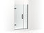 Components™ Frameless Pivot Shower Door, 71-9/16" H X 39-5/8 - 40-3/8" W, With 3/8" Thick Crystal Clear Glass