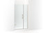 Components™ Frameless Pivot Shower Door, 71-9/16" H X 39-5/8 - 40-3/8" W, With 3/8" Thick Crystal Clear Glass