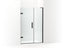 Composed™ Frameless Pivot Shower Door, 71-3/4" H X 45-1/4 - 46" W, With 3/8" Thick Crystal Clear Glass