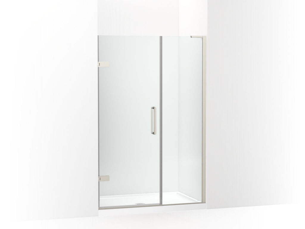 Composed™ Frameless Pivot Shower Door, 71-3/4" H X 45-1/4 - 46" W, With 3/8" Thick Crystal Clear Glass