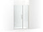 Composed™ Frameless Pivot Shower Door, 71-3/4" H X 45-1/4 - 46" W, With 3/8" Thick Crystal Clear Glass