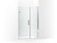 Composed™ Frameless Pivot Shower Door, 71-3/4" H X 45-1/4 - 46" W, With 3/8" Thick Crystal Clear Glass