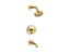 Purist® Rite-Temp® Bath And Shower Trim Kit With Push-Button Diverter And Cross Handle, 1.75 Gpm