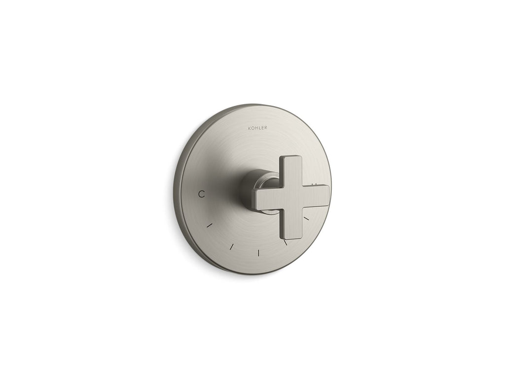 Composed® Mastershower® Temperature Control Valve Trim With Cross Handle
