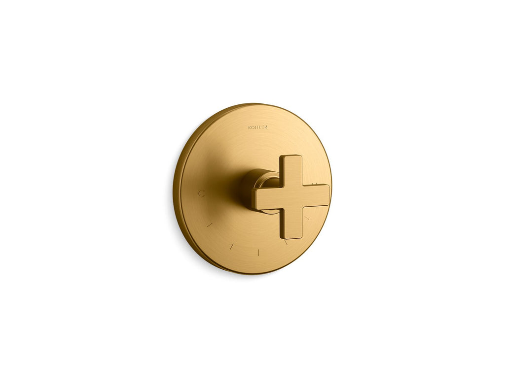 Composed® Mastershower® Temperature Control Valve Trim With Cross Handle
