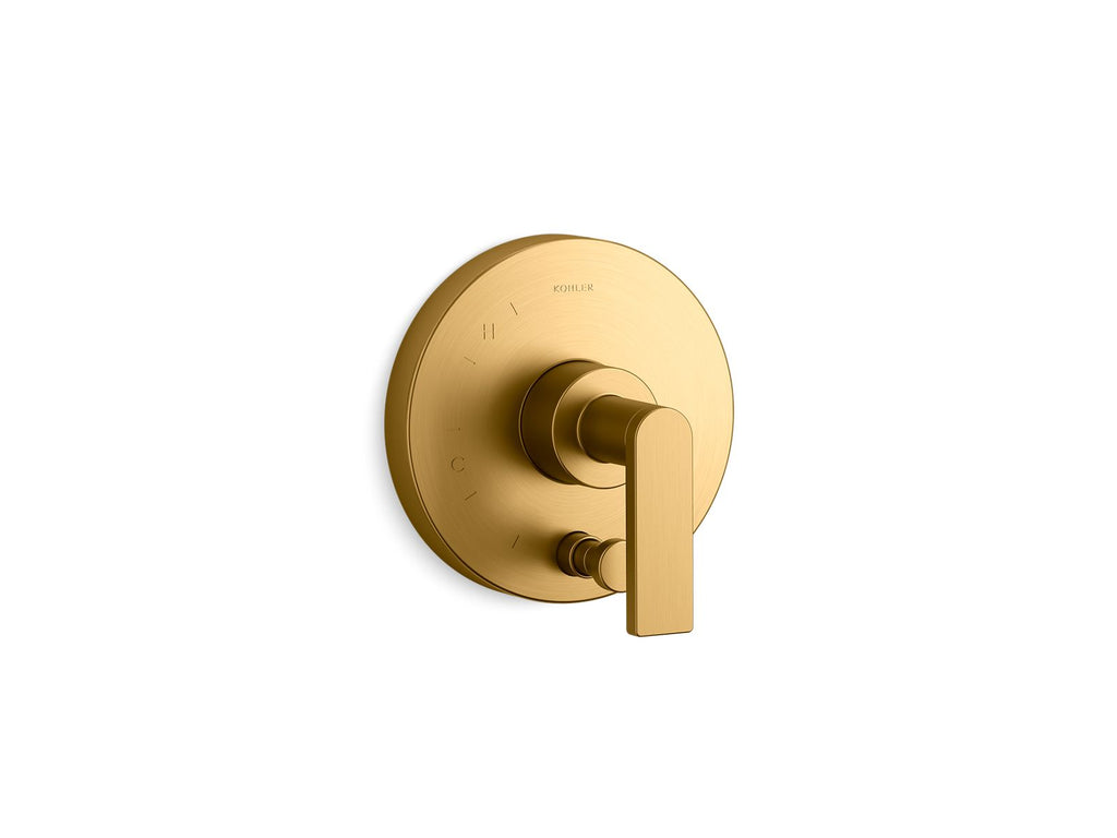 Composed® Rite-Temp® Valve Trim With Push-Button Diverter And Lever Handle