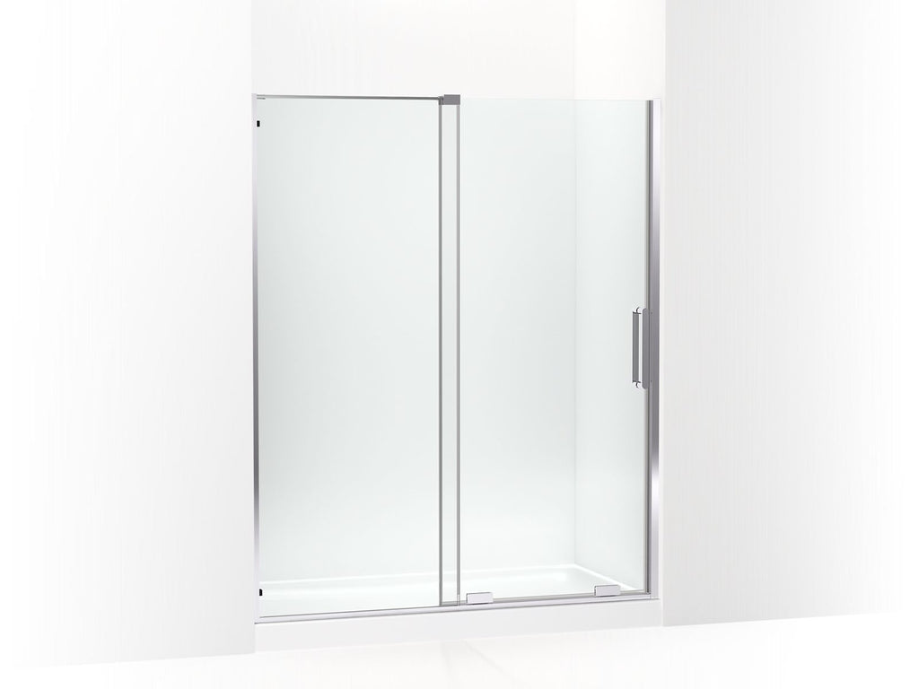 Echelon® Sliding Shower Door, 71-3/4" H X 55-3/4 - 59-3/4" W, With 5/16" Thick Crystal Clear Glass