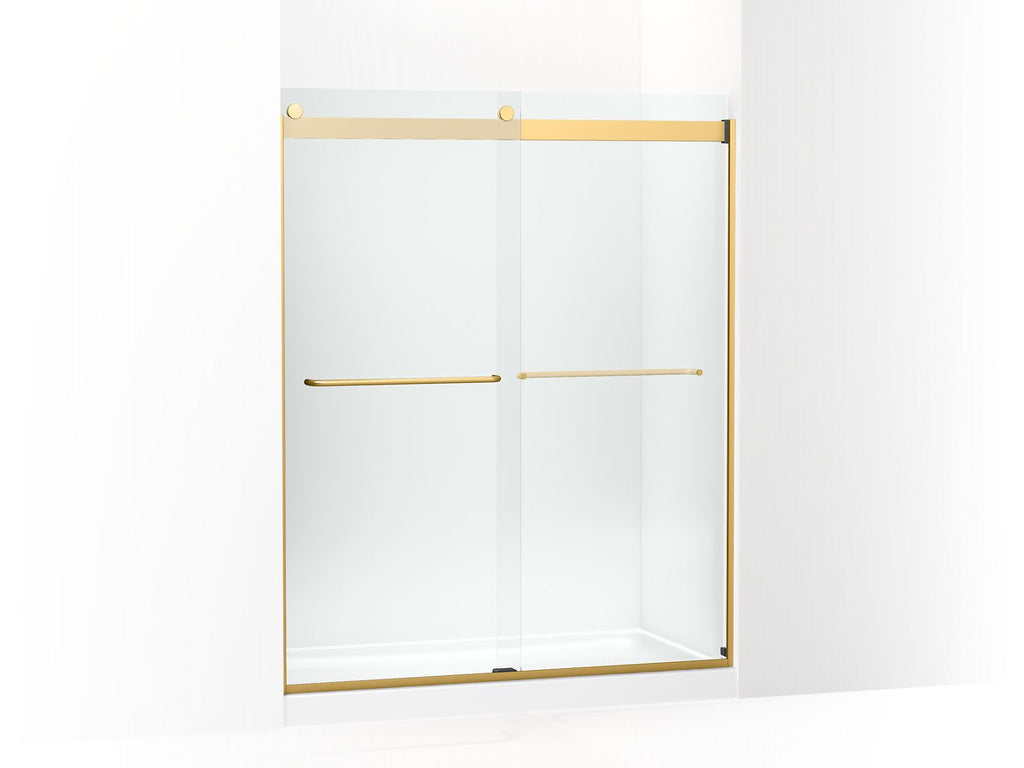 Levity® 74" H Sliding Shower Door With 1/4"-Thick Glass