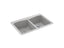 Kennon® 33" Top-/Undermount Double-Bowl Kitchen Sink