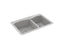 Kennon® 33" Top-/Undermount Double-Bowl Kitchen Sink
