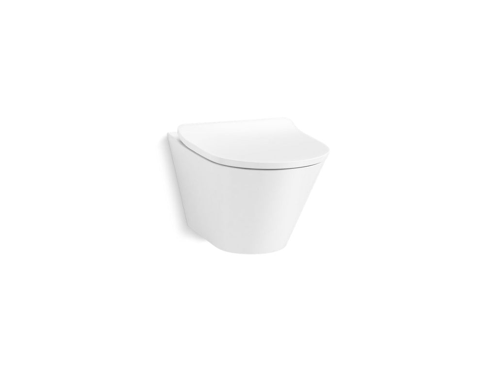 Brazn® Wall-Hung Round-Front Toilet, Dual-Flush