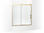 Rely® 62-1/2" H Sliding Bath Door With 3/8"-Thick Glass