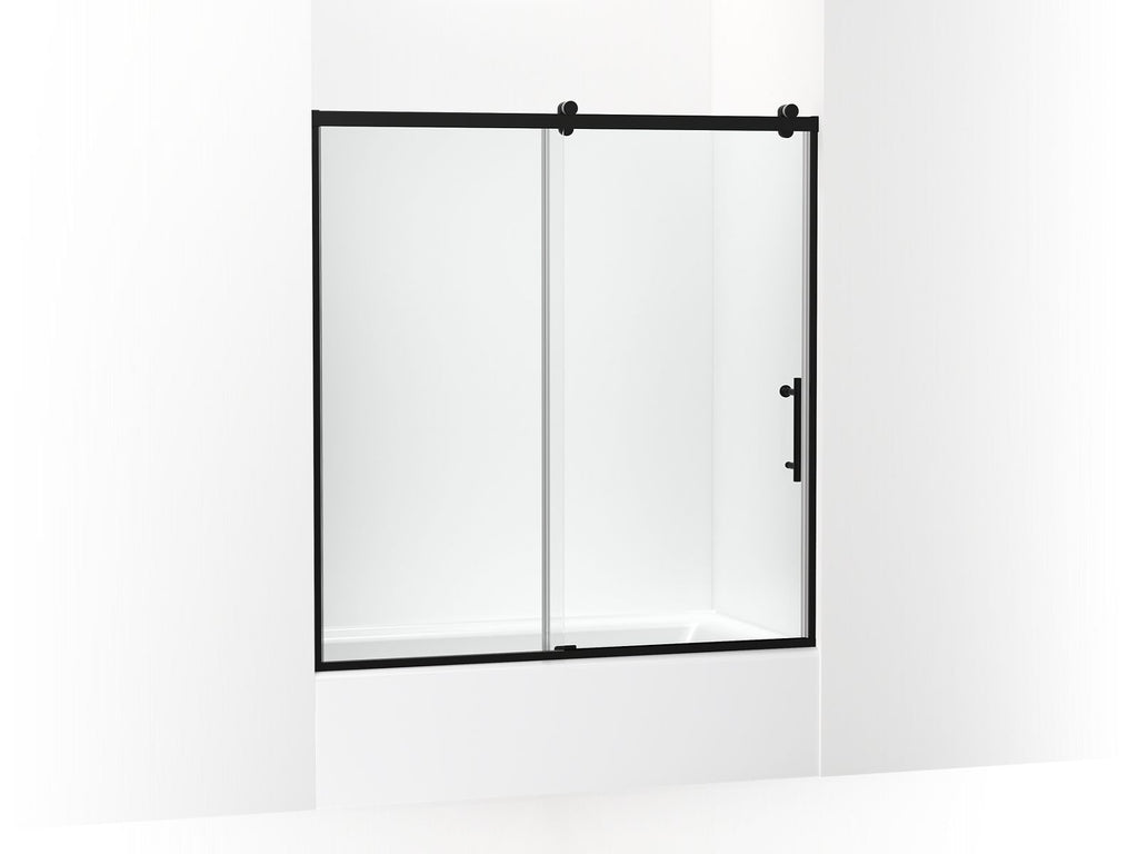 Rely® 62-1/2" H Sliding Bath Door With 3/8"-Thick Glass
