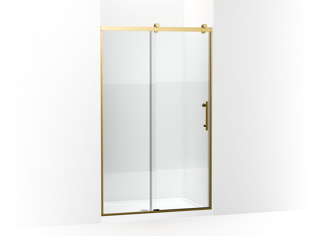 Rely® 77" H Sliding Shower Door With 3/8"-Thick Glass