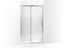 Rely® 77" H Sliding Shower Door With 3/8"-Thick Glass