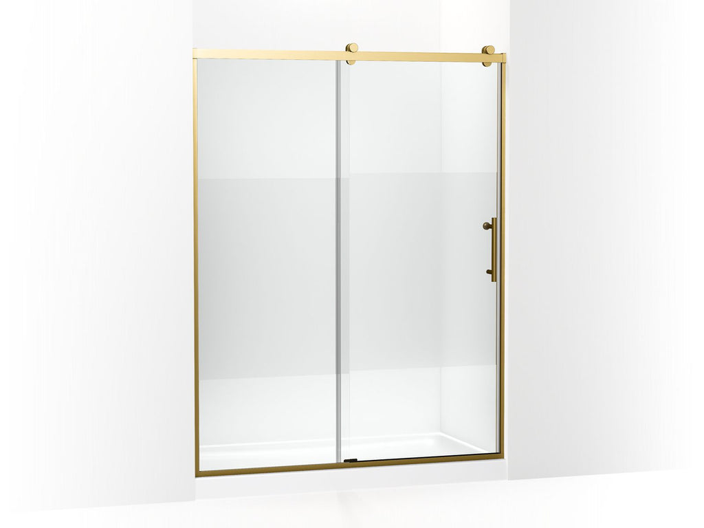 Rely® 77" H Sliding Shower Door With 3/8"-Thick Glass