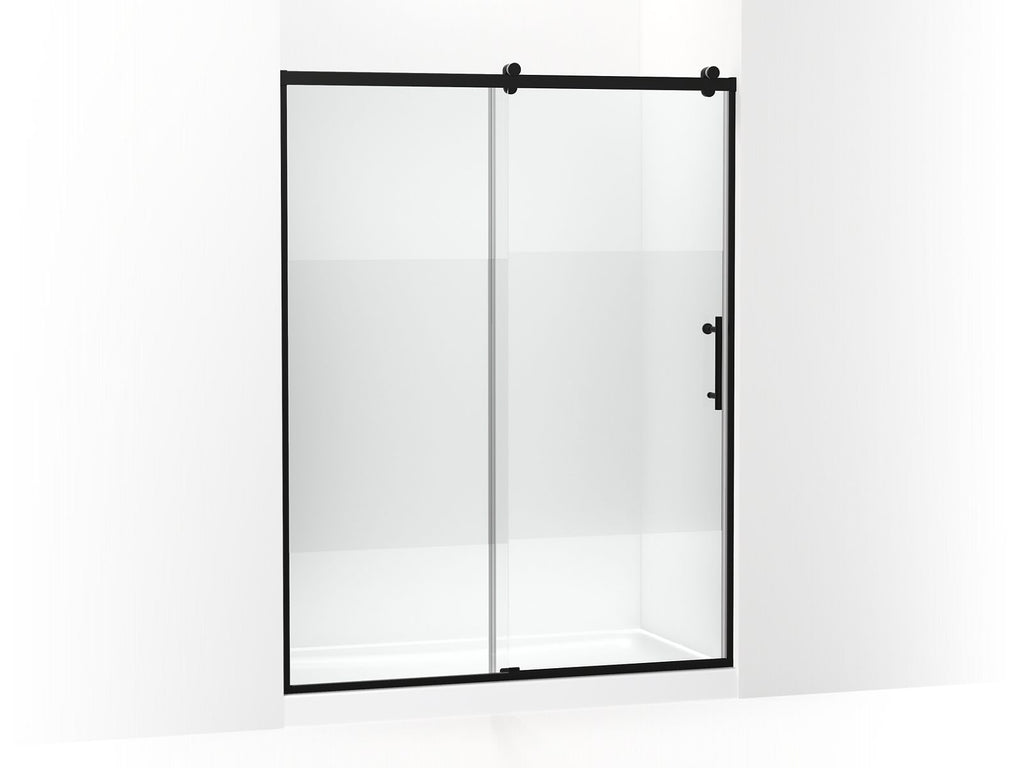 Rely® 77" H Sliding Shower Door With 3/8"-Thick Glass
