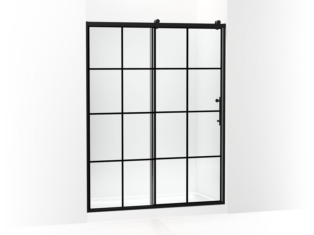 Rely® 77" H Sliding Shower Door With 3/8"-Thick Glass