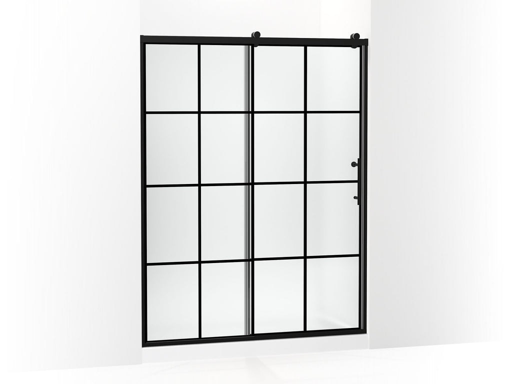 Rely® 77" H Sliding Shower Door With 3/8"-Thick Glass