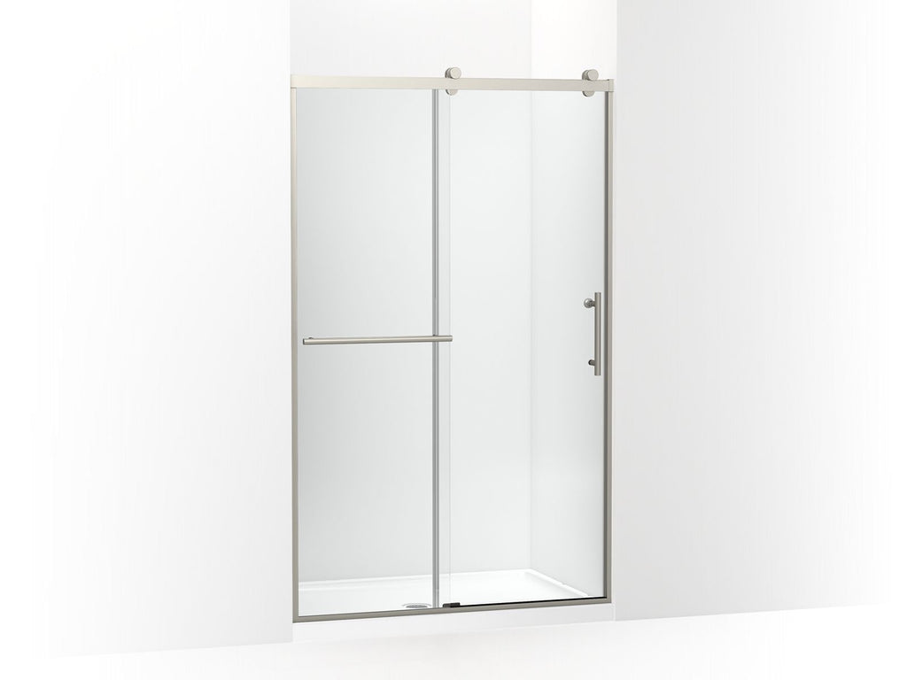 Rely® 77" H Sliding Shower Door With 3/8"-Thick Glass
