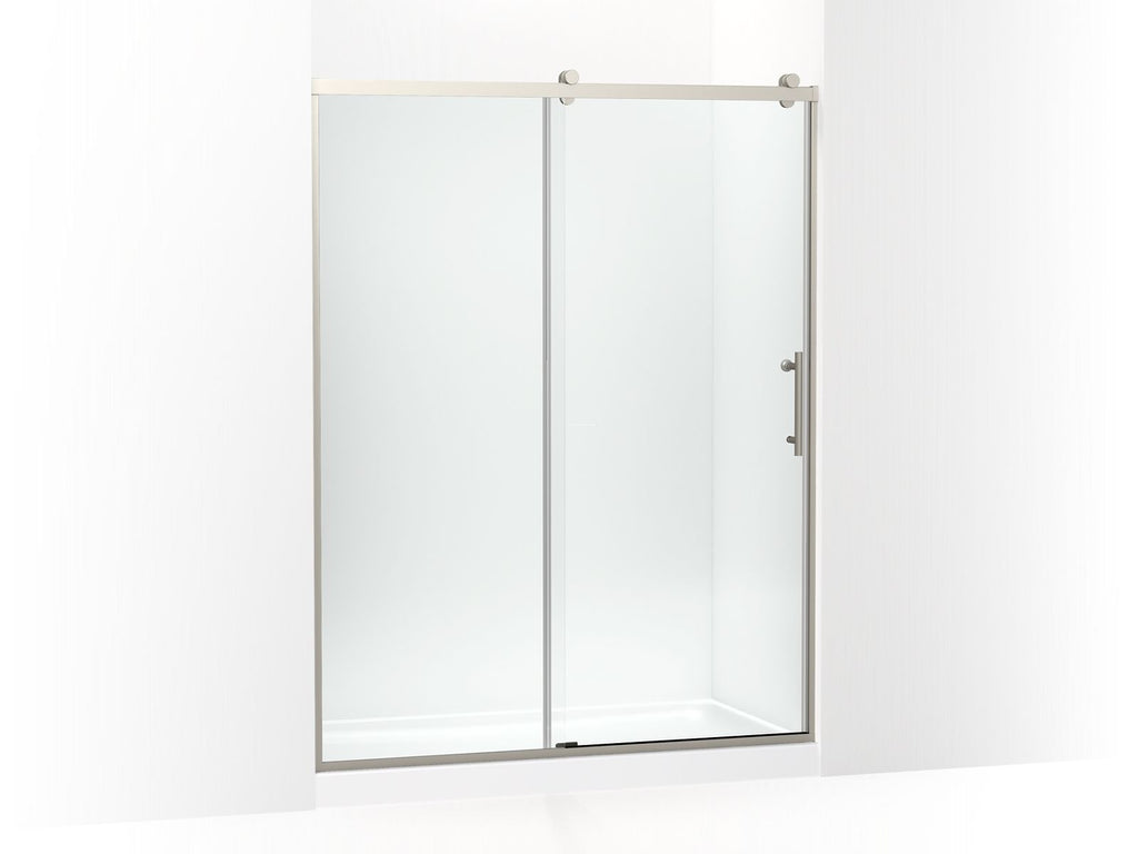 Rely® 77" H Sliding Shower Door With 3/8"-Thick Glass