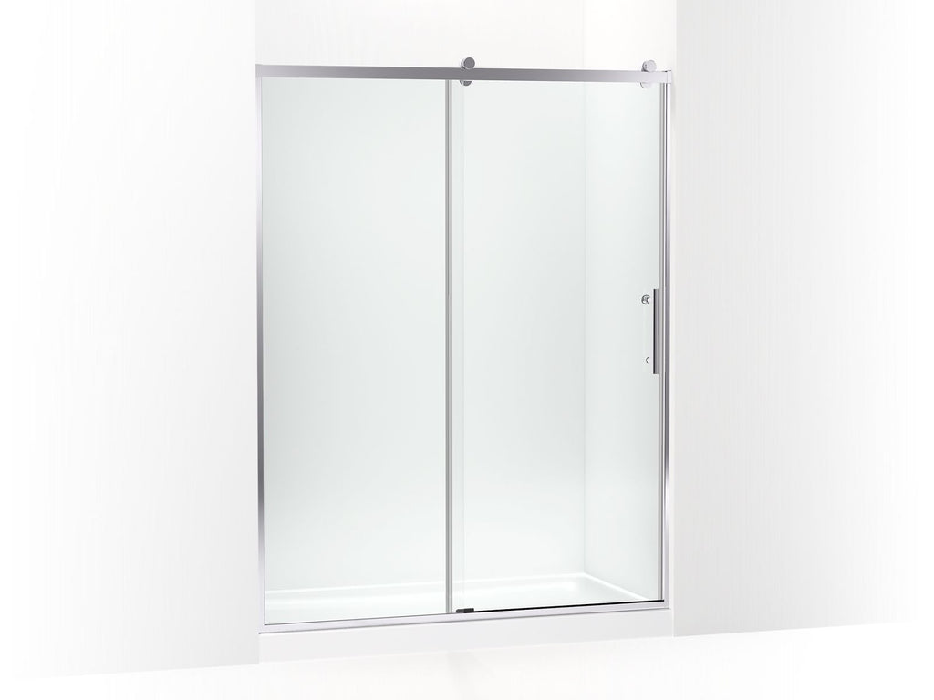 Rely® 77" H Sliding Shower Door With 3/8"-Thick Glass