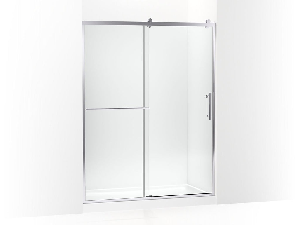 Rely® 77" H Sliding Shower Door With 3/8"-Thick Glass