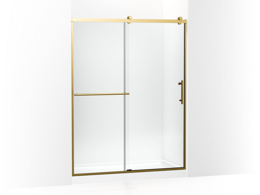 Rely® 77" H Sliding Shower Door With 3/8"-Thick Glass