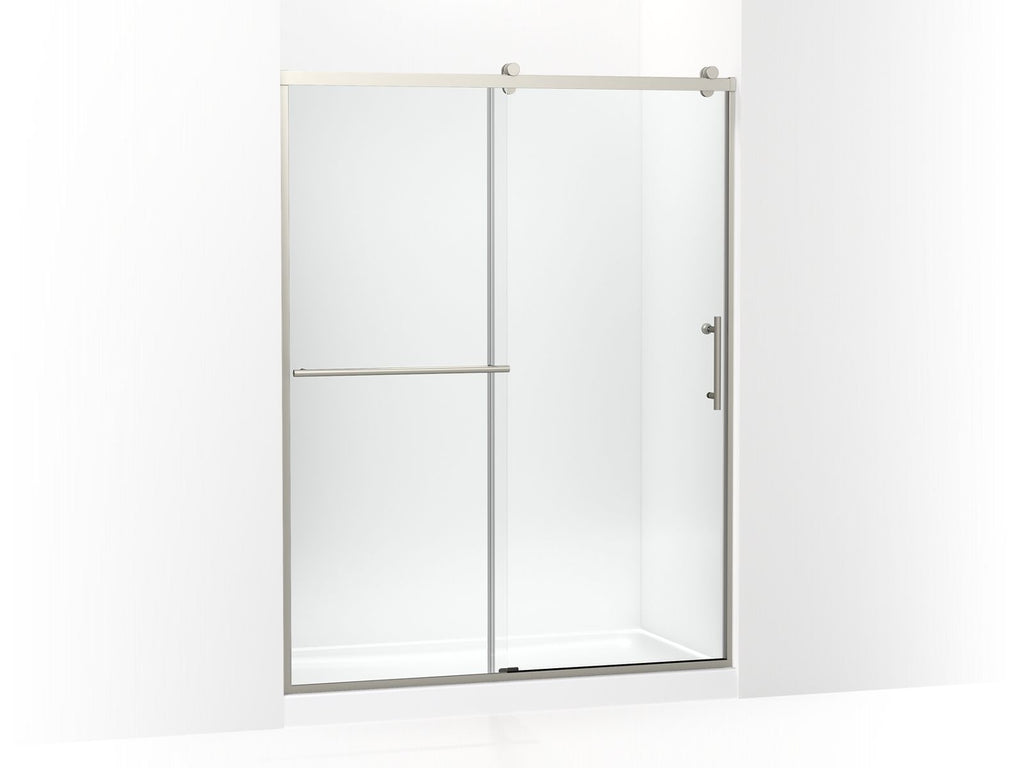 Rely® 77" H Sliding Shower Door With 3/8"-Thick Glass