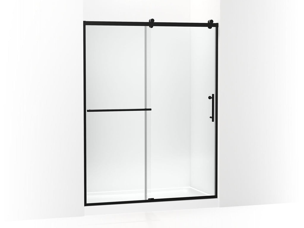 Rely® 77" H Sliding Shower Door With 3/8"-Thick Glass