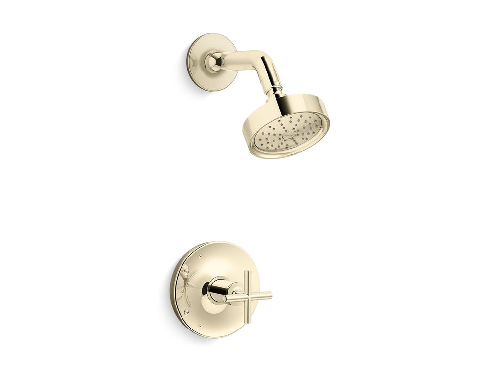 Purist® Rite-Temp® Shower Trim Kit With Cross Handle, 1.75 Gpm