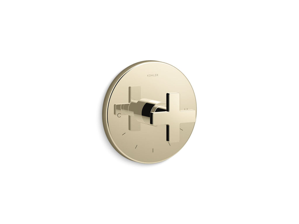 Composed® Mastershower® Temperature Control Valve Trim With Cross Handle
