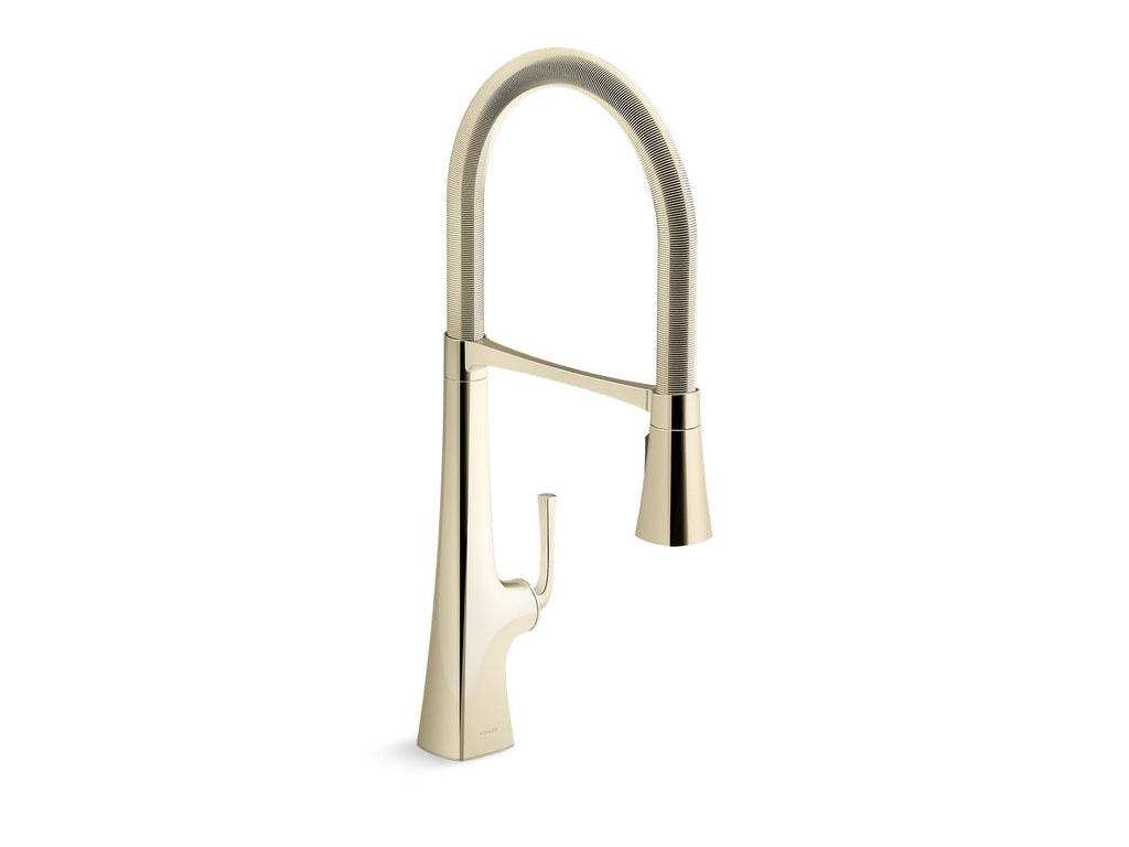 Graze® Semi-Professional Kitchen Sink Faucet With Three-Function Sprayhead