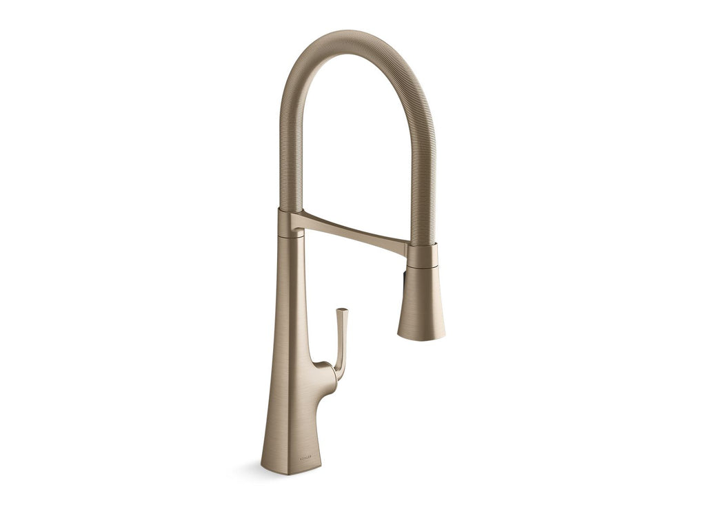 Graze® Semi-Professional Kitchen Sink Faucet With Three-Function Sprayhead