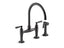 Edalyn™ By Studio Mcgee Two-Hole Bridge Kitchen Sink Faucet With Side Sprayer