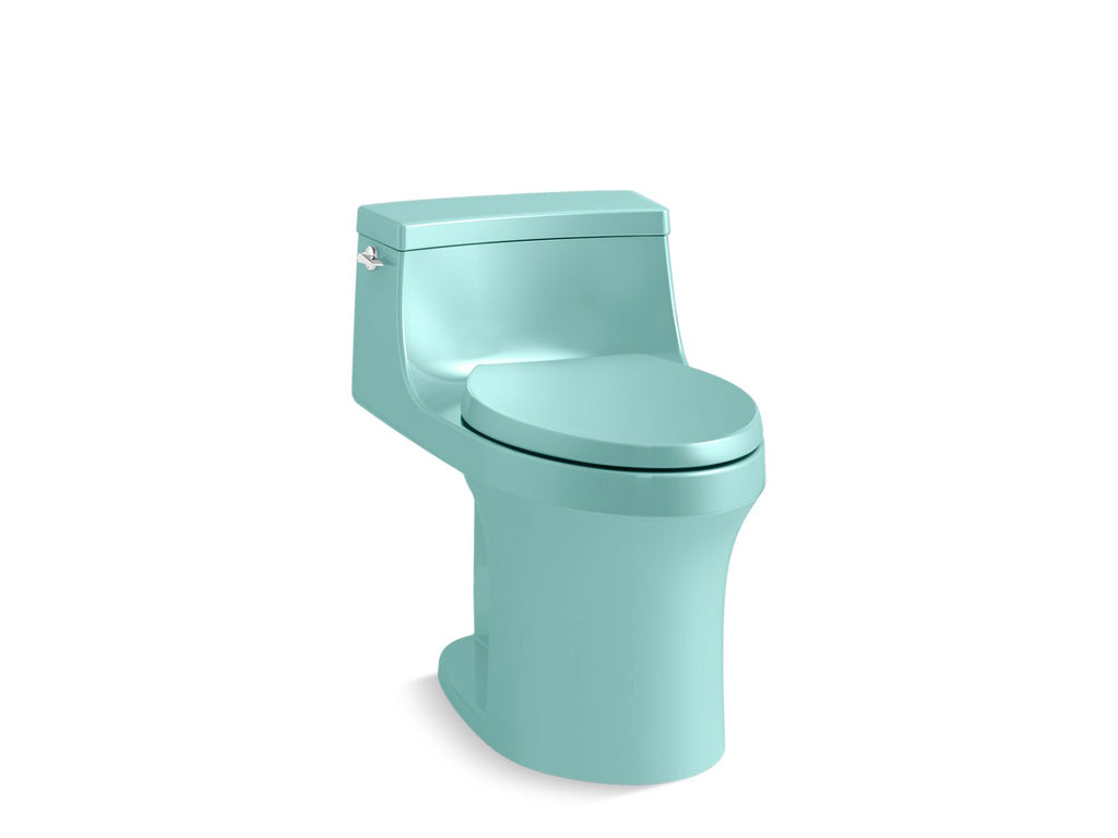 San Souci® One-Piece Compact Elongated Toilet With Concealed Trapway, 1.28 Gpf