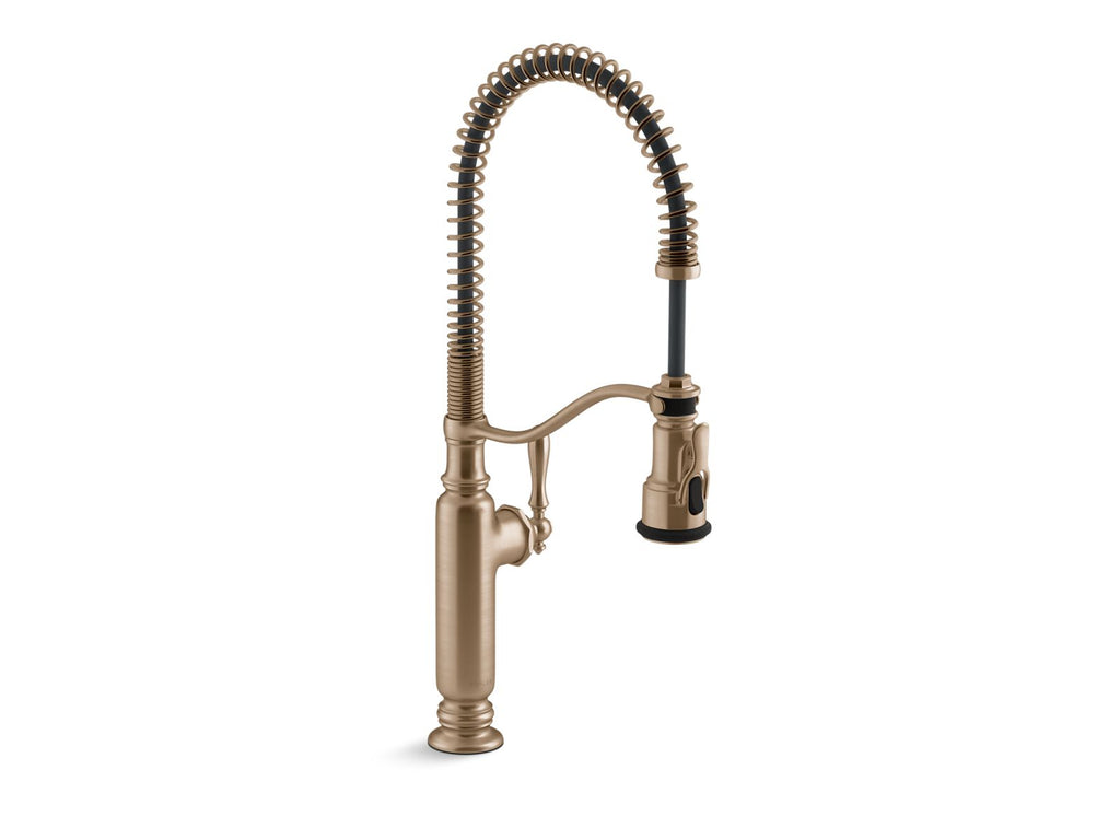 Tournant® Semi-Professional Kitchen Sink Faucet With Three-Function Sprayhead