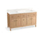 Malin™ By Studio Mcgee 60" Bathroom Vanity Cabinet With Sinks And Quartz Top