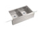 Strive® 35-1/2" Undermount Double-Bowl Farmhouse Kitchen Sink With Accessories