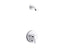 Pitch® Rite-Temp® Shower Trim Kit With Push-Button Diverter, Less Showerhead