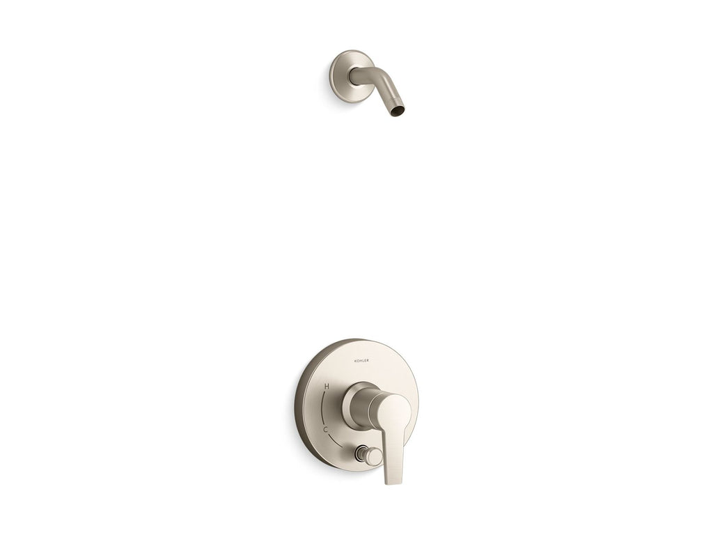 Pitch® Rite-Temp® Shower Trim Kit With Push-Button Diverter, Less Showerhead